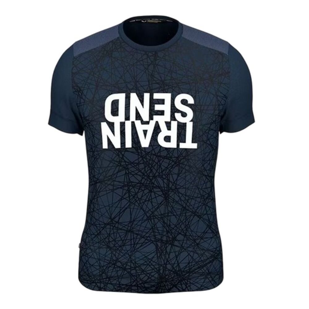 Salewa Mens Train Send Graphic Print T-Shirt / Navy Blazer